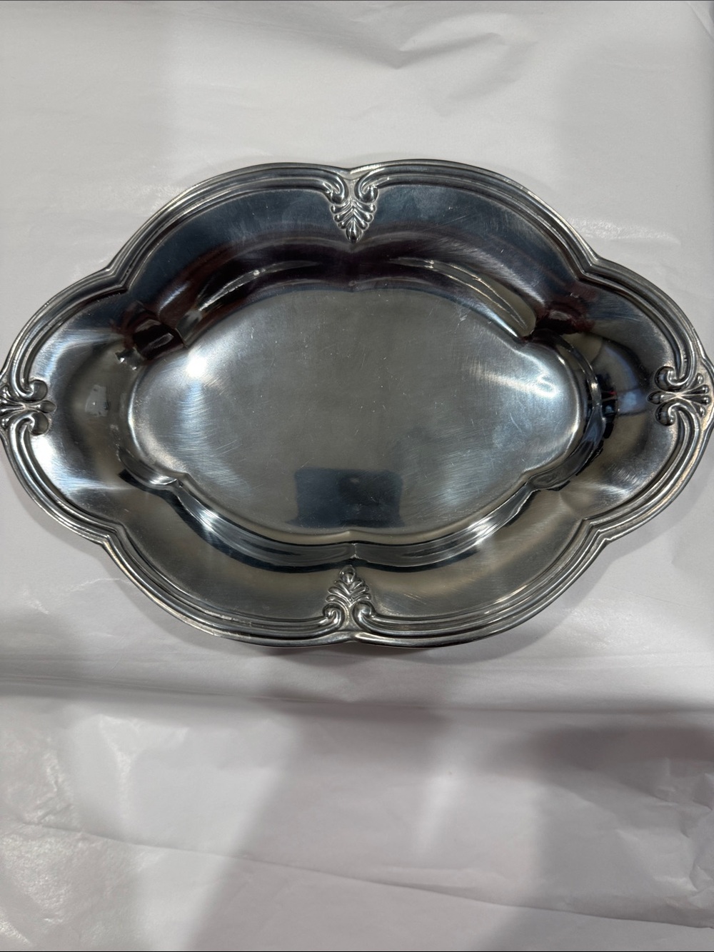 Lenox Silver Metallic Plated Serving Piece with Laurel Logo